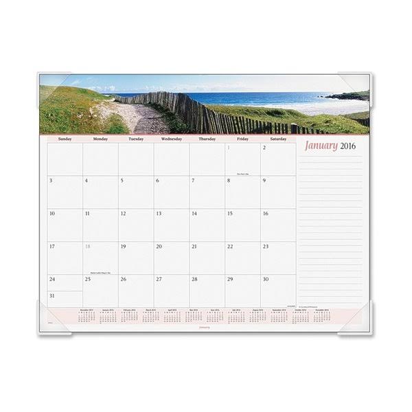 Panoramic Seascape Desk Pad Calendar A65391