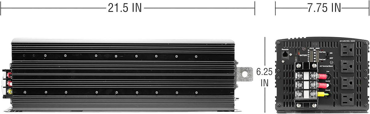 48V 10000 Watt Power Inverter Black P11508