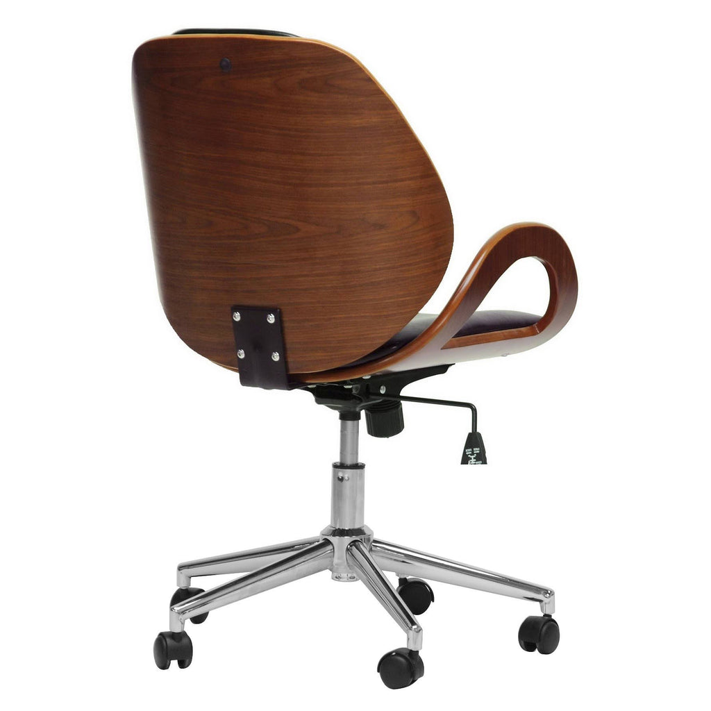 Walnut/Black Modern Office Chair A334046