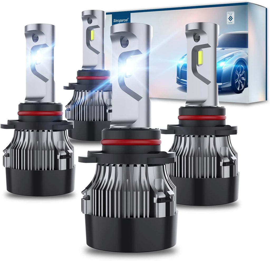 9005/HB3 High Beam and 9006/HB4 Low Beam LED Headlight Bulbs Combo, Pack of 4 R751