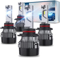 9005/HB3 High Beam and 9006/HB4 Low Beam LED Headlight Bulbs Combo, Pack of 4 R751