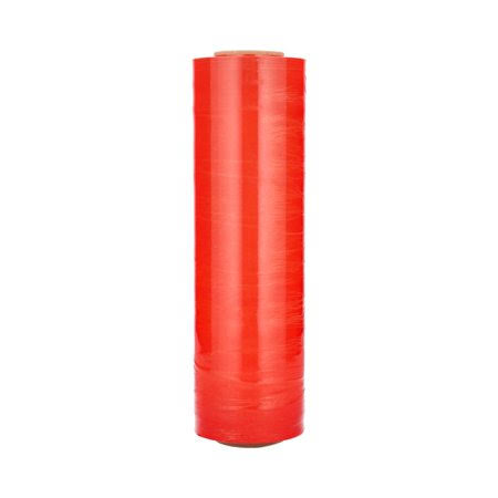 Dark Orange 18 inch x 1500 ft 80 Gauge Stretch Wrap 4 Rolls Q3787