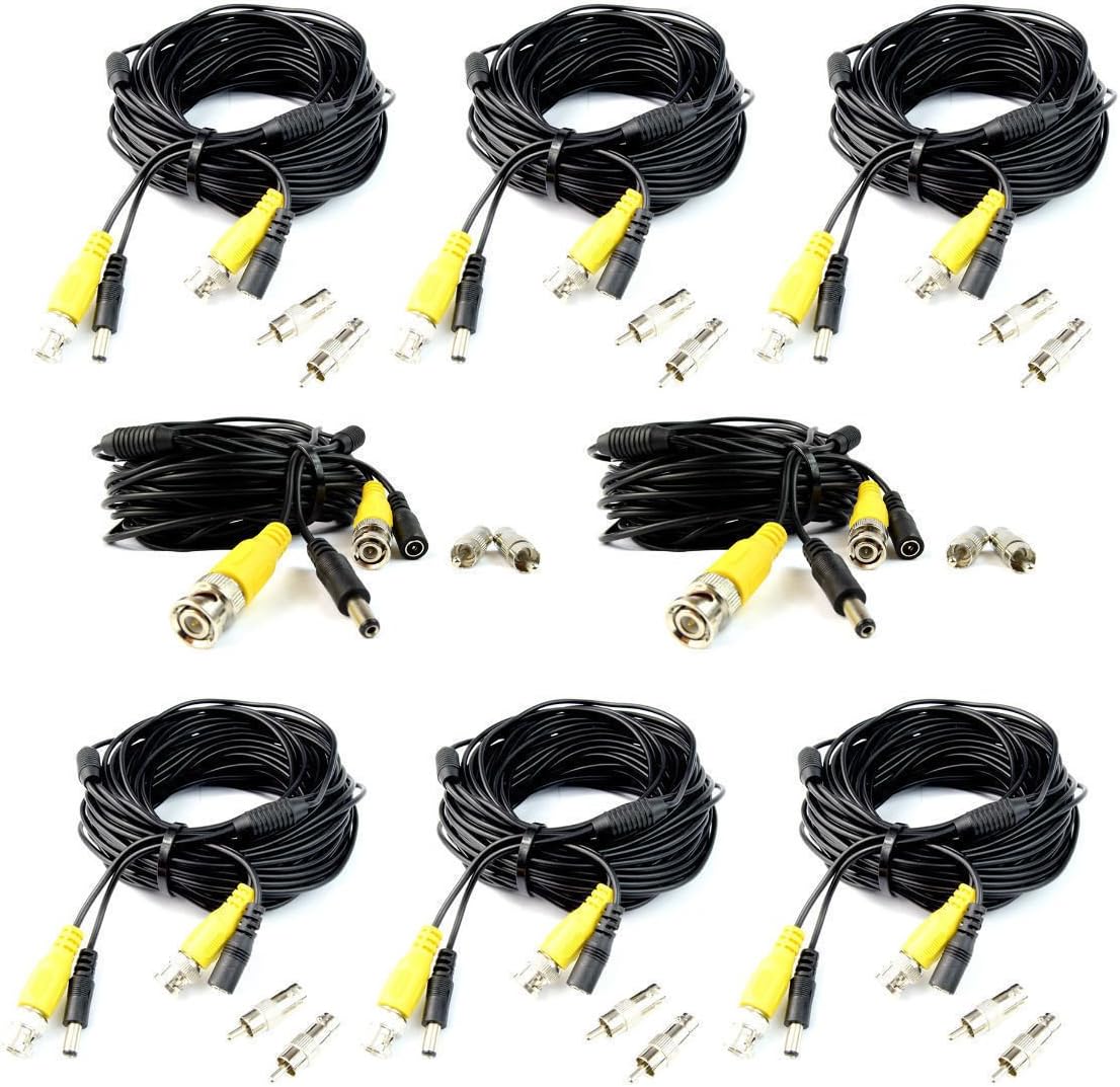 8 x 60 FT BNC Video Power Security Cable J177148