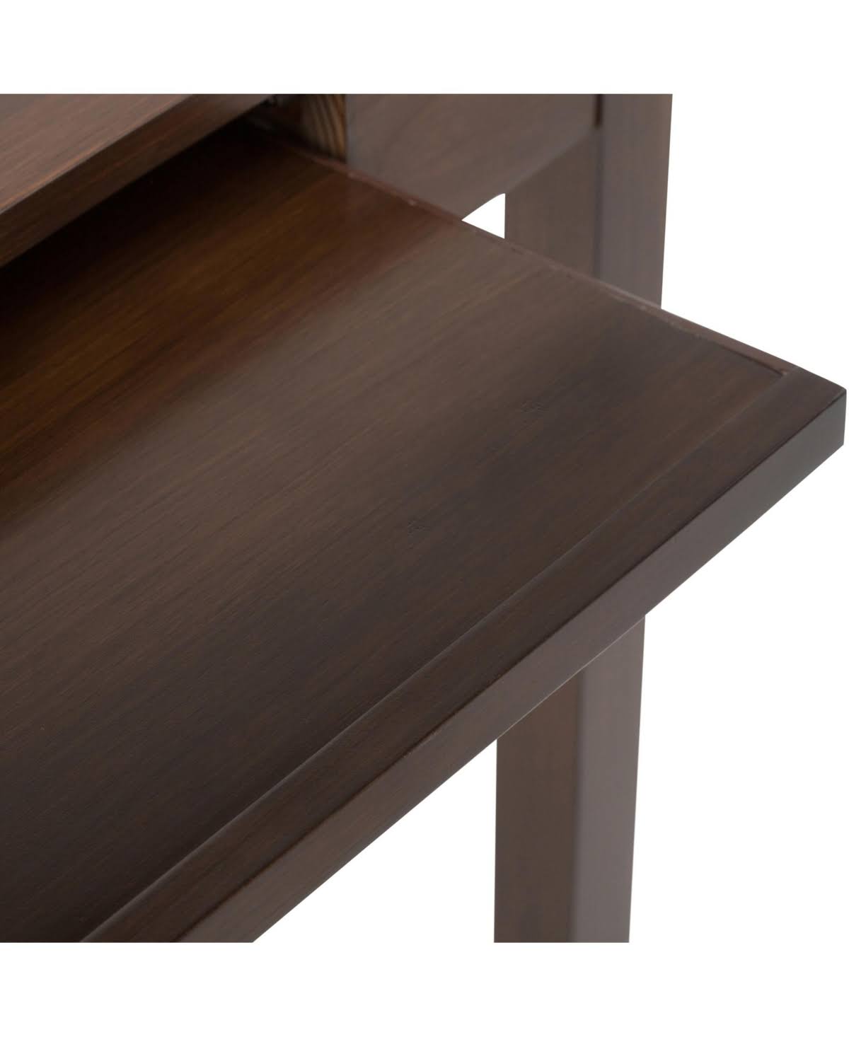 Russet Brown Solid Wood Home Office Desk O26904