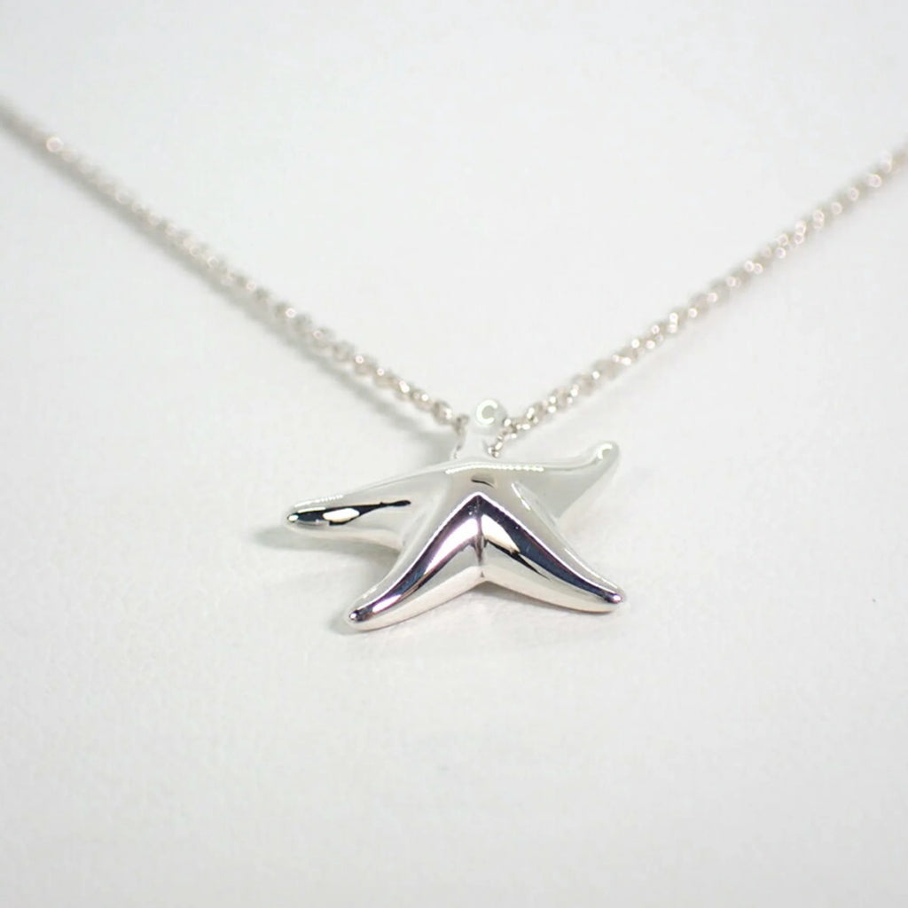 925 Starfish Pendant Necklace I411
