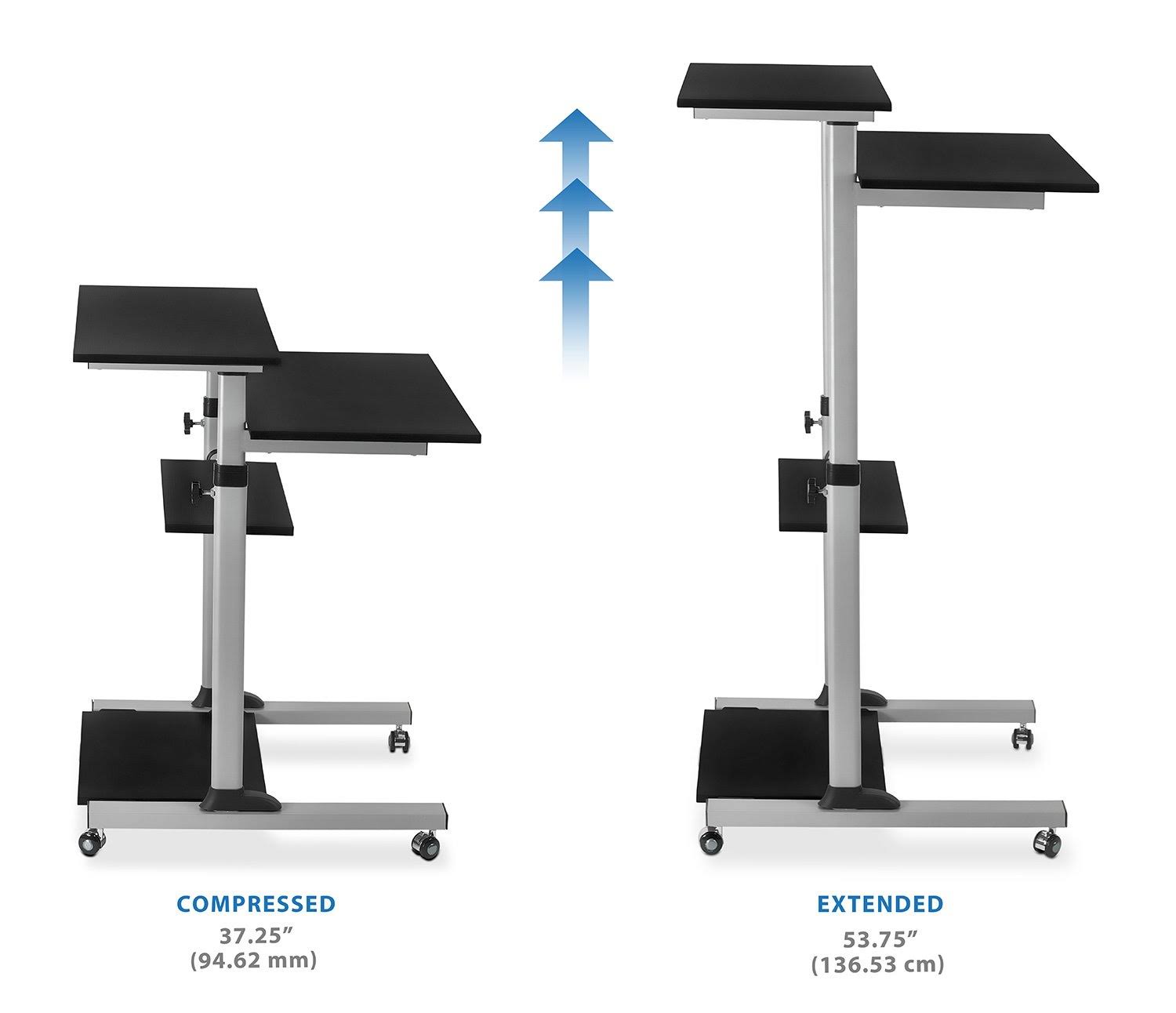 Height Adjustable Rolling Presentation Cart N67811