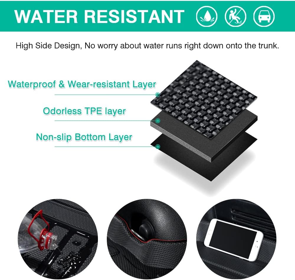 Cargo Liner Trunk Mat All Weather TPE Pack of 2 V350025