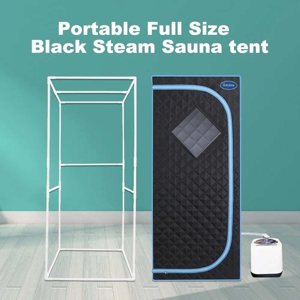 Portable Full Body Steam Sauna Tent with Folding Chair G580178