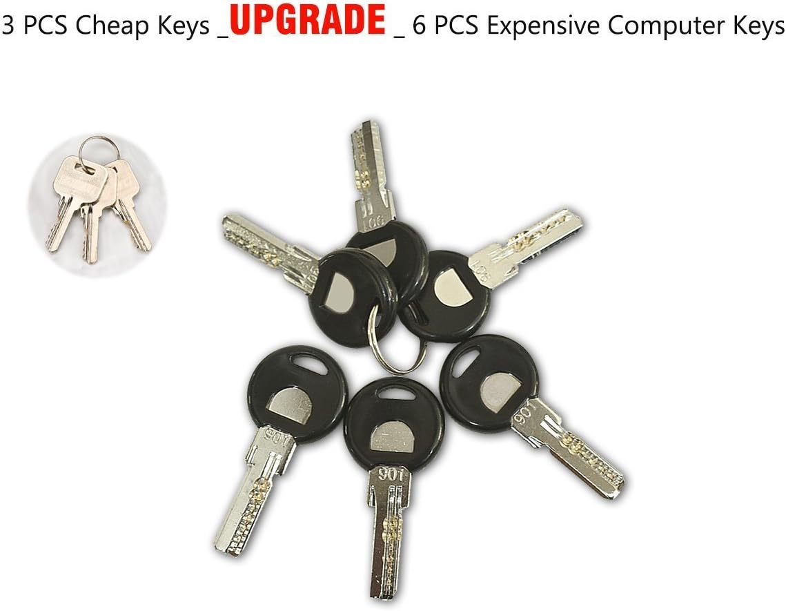 Stainless Steel Electronic Door Lock with 6 Computerized Keys B480