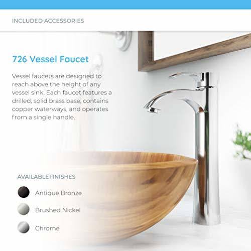 Chrome Vessel Faucet Ensemble Q20011
