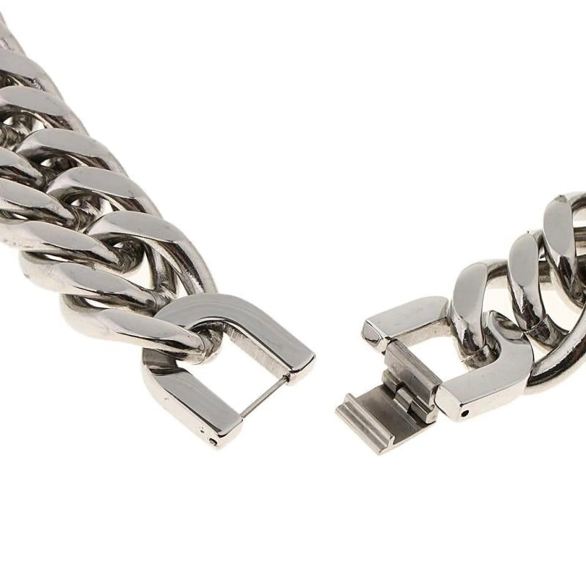 Stainless Steel Cuban Link Chain Necklace J3454