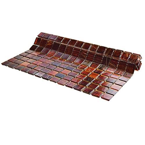 Red Glass Mosaic Wall Tile R9440