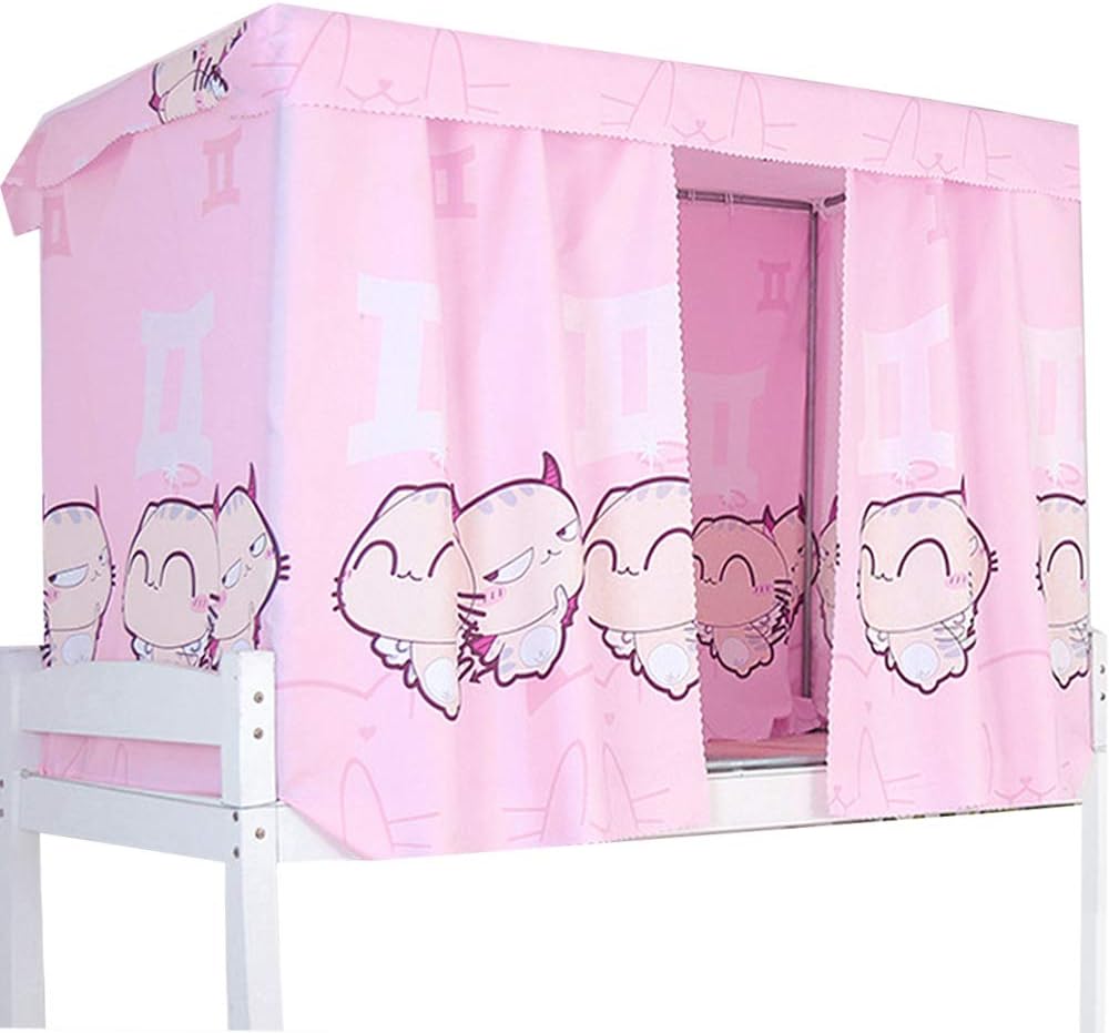 Pink Bed Canopy Curtain 3pcs C15496