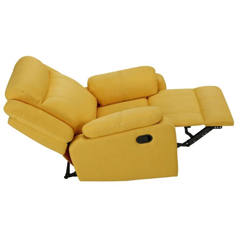 Yellow Twill Fabric Recliner G728