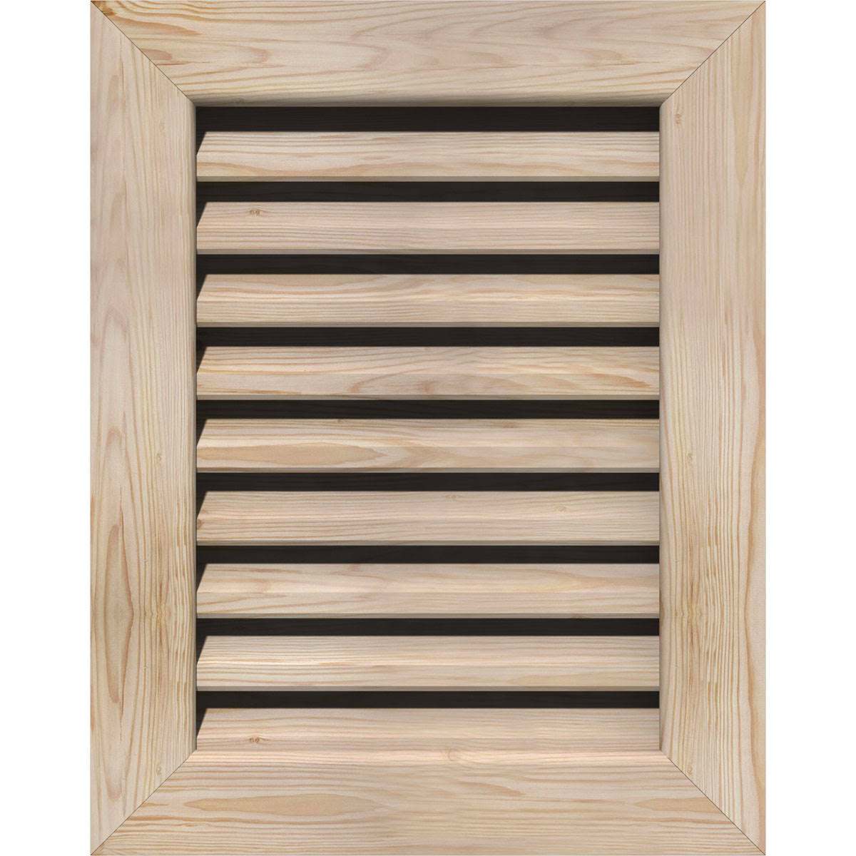 Unfinished Pine Vertical Gable Vent Z1967