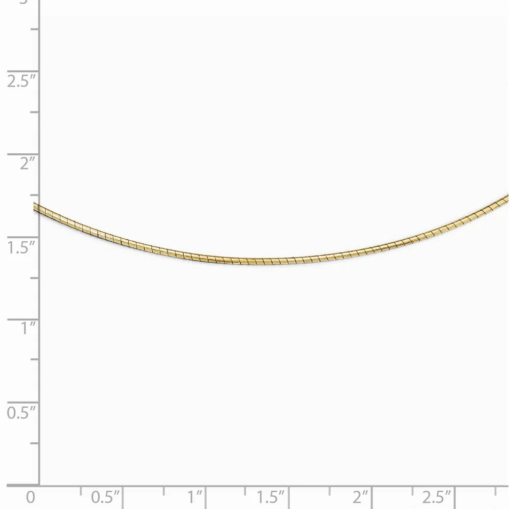 14kt Yellow Gold Omega Necklace O64064