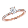 14K Rose Gold 3/4 cttw. Oval-cut Engagement Ring F864731
