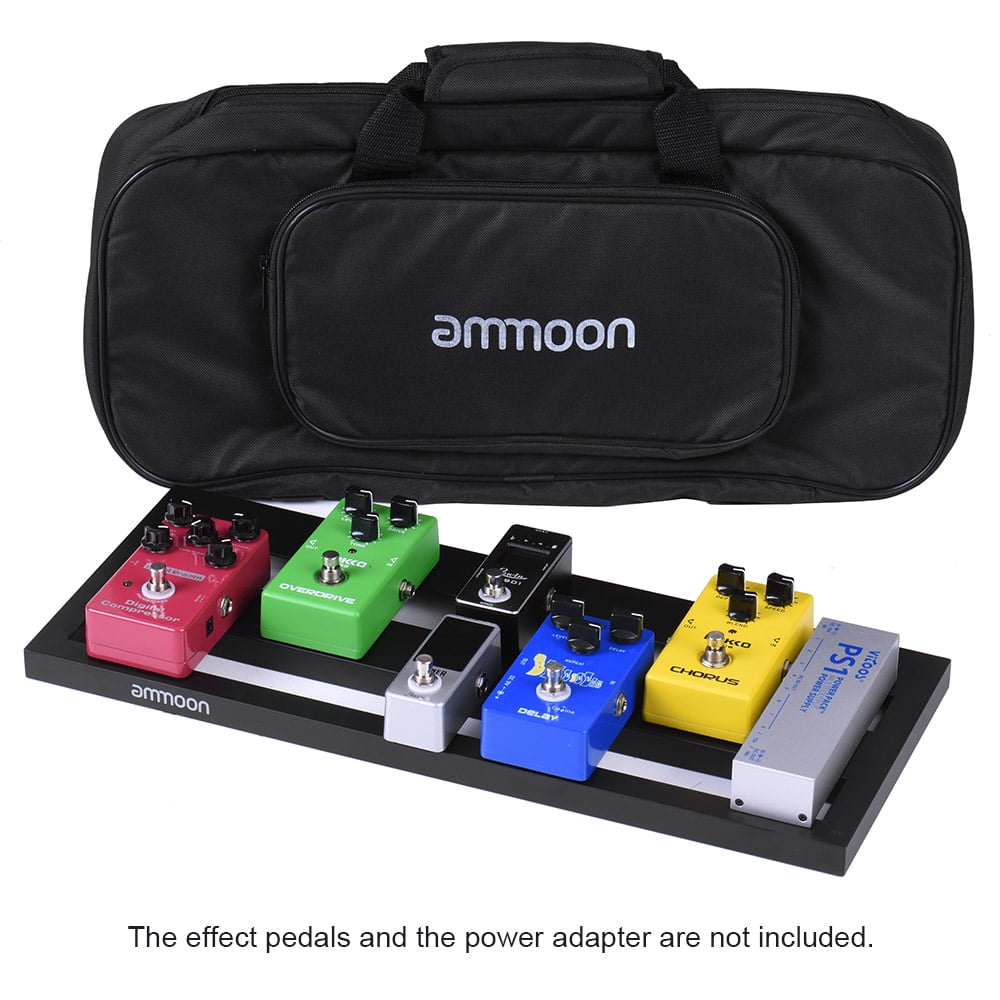 Portable Guitar Pedal Board Aluminum Alloy with Carrying Bag I243