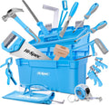 25 Piece Blue Tool Kit Set with Tool Box C1366
