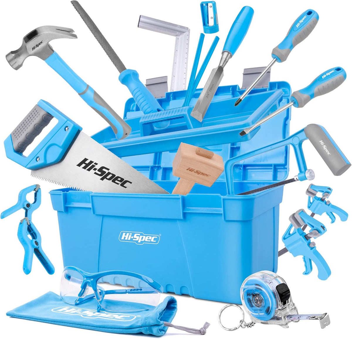 25 Piece Blue Tool Kit Set with Tool Box C1366