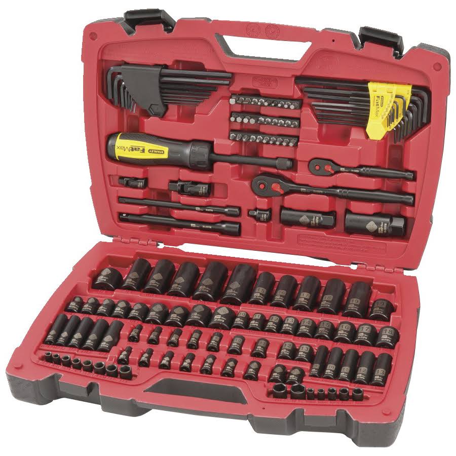 179 PC Black Chrome Mechanic's Tool Set P1584