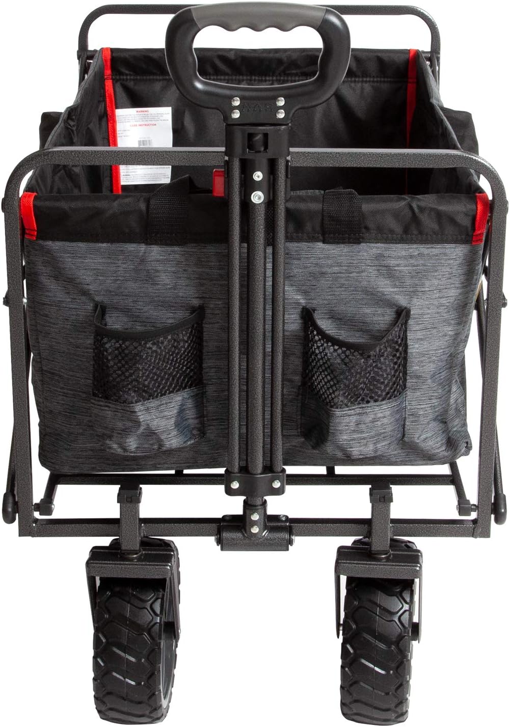 Collapsible Outdoor Folding Wagon with Cargo Net U25477