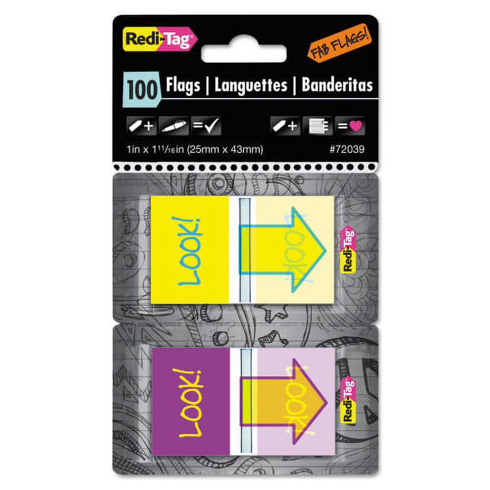 Pop-Up Page Flags with Dispenser, 100/Pack C540620