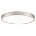 Flat LED Light Surface Mount 10-Inch Round Satin Nickel 3000K D336
