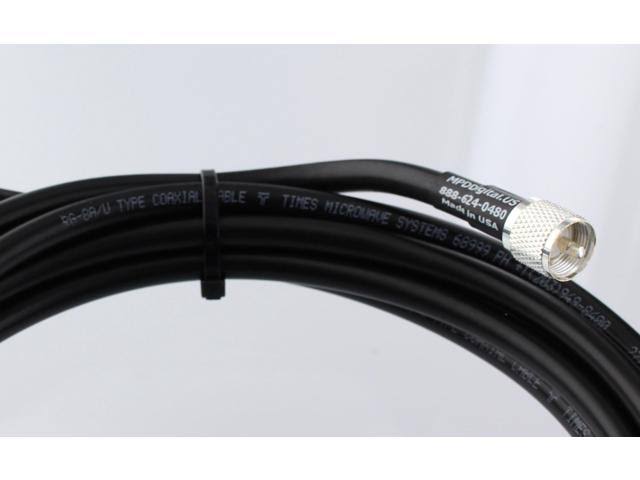 RF Coaxial Cable SMA Female to UHF PL259 Male RG58 Coax 3 Foot Z28177