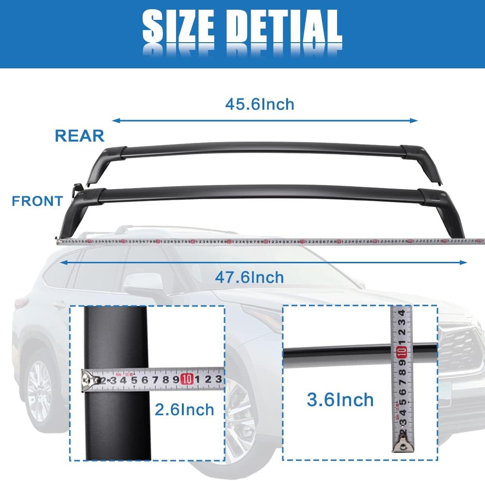 Lockable Heavy Duty Cross Bar Roof Rack Cargo Bar G76015