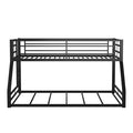 Black Metal Bunk Bed Twin-over-full O4234