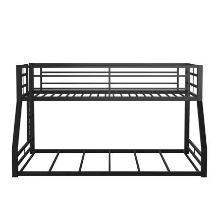 Black Metal Bunk Bed Twin-over-full O4234