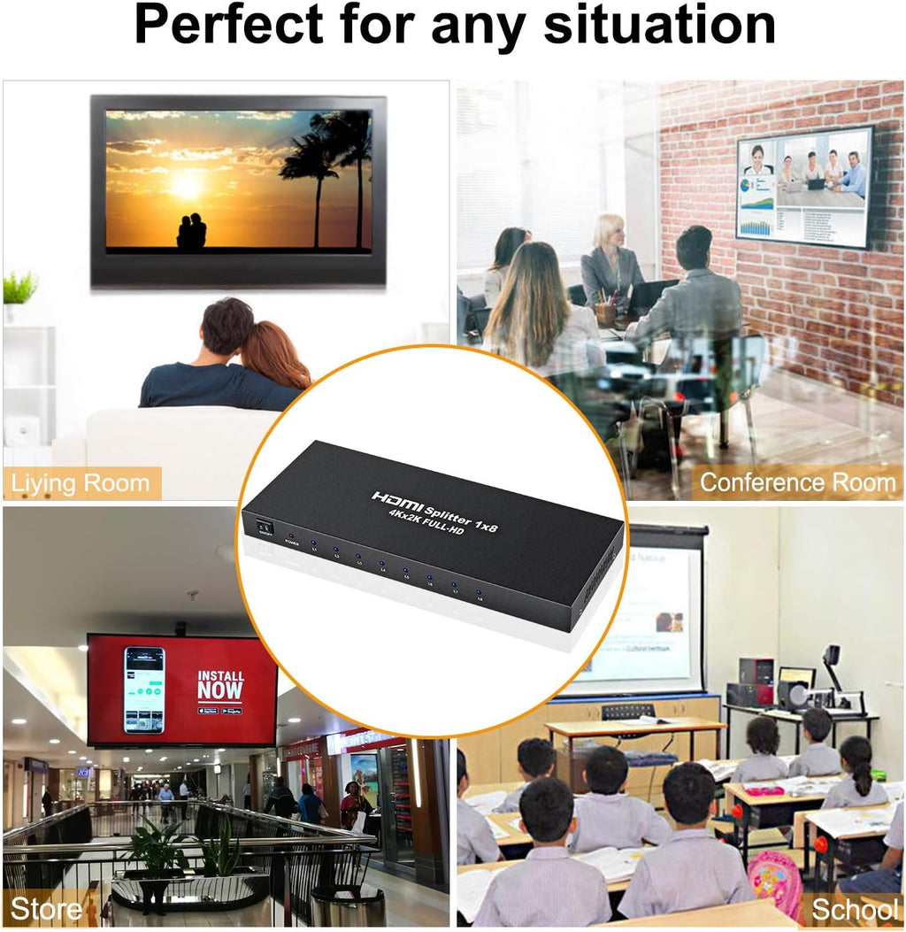4K 1x8 HDMI Splitter Q186