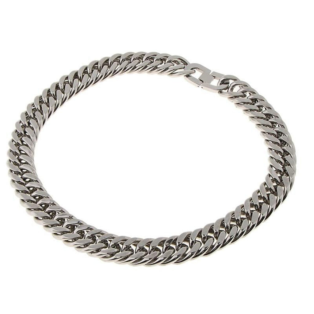 Stainless Steel Cuban Link Chain Necklace J3454
