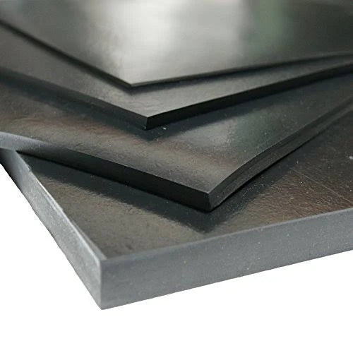 Neoprene 3/16 in. Thick x 36 in. Length x 48 in. Width Rubber Sheet, Black U712766