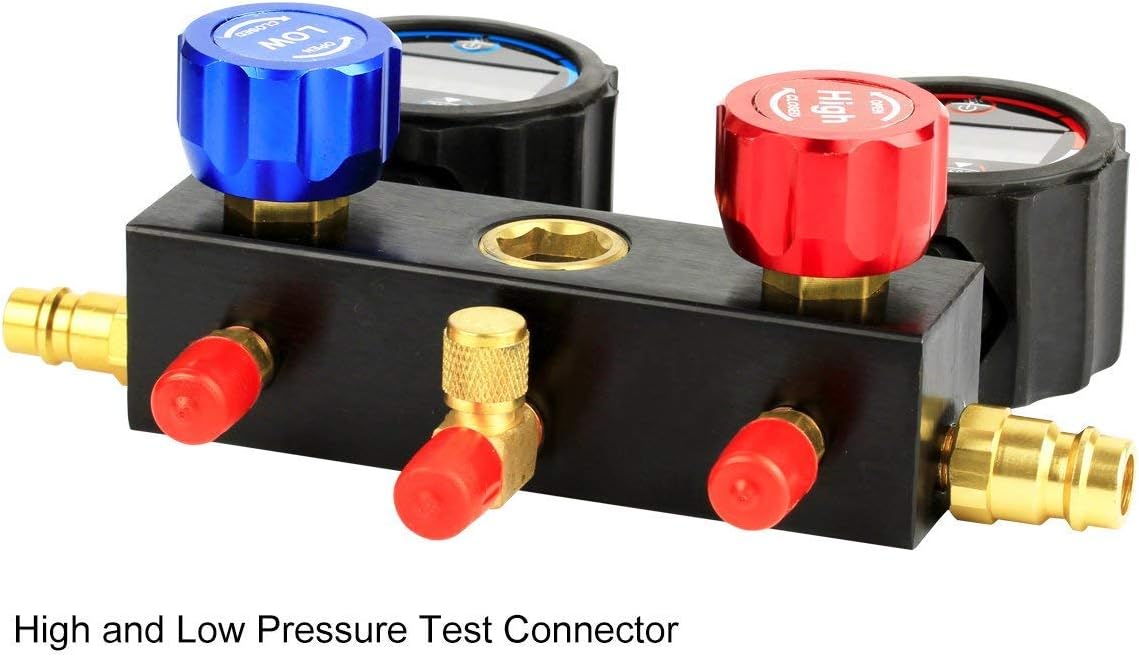 2 Way AC Manifold Gauge Set with Hoses and Carrying Case R607169