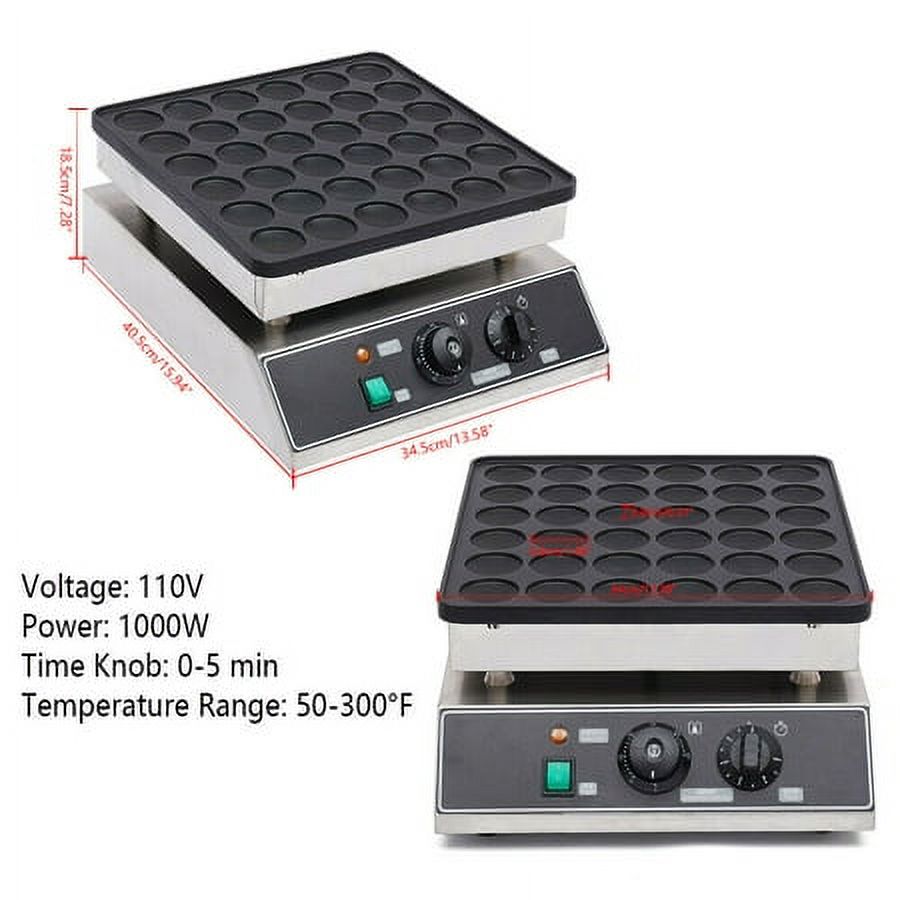 36pcs Nonstick Electric Mini Dutch Pancake Baker Maker V799837