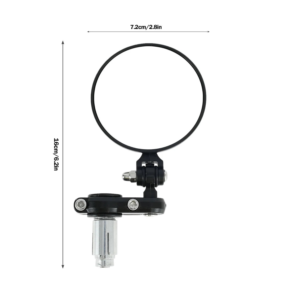 2Pcs Adjustable Foldable Bicycle Handlebar Rearview Mirrors W81503