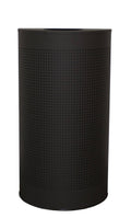 Black Half Round 12 Gallon Trash Can G7272