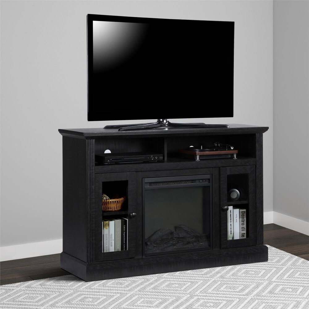 Black Fireplace TV Console R919194