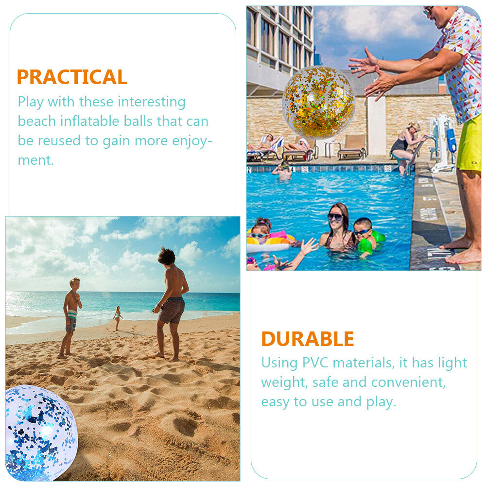 4 Pcs Inflatable Beach Balls M9217