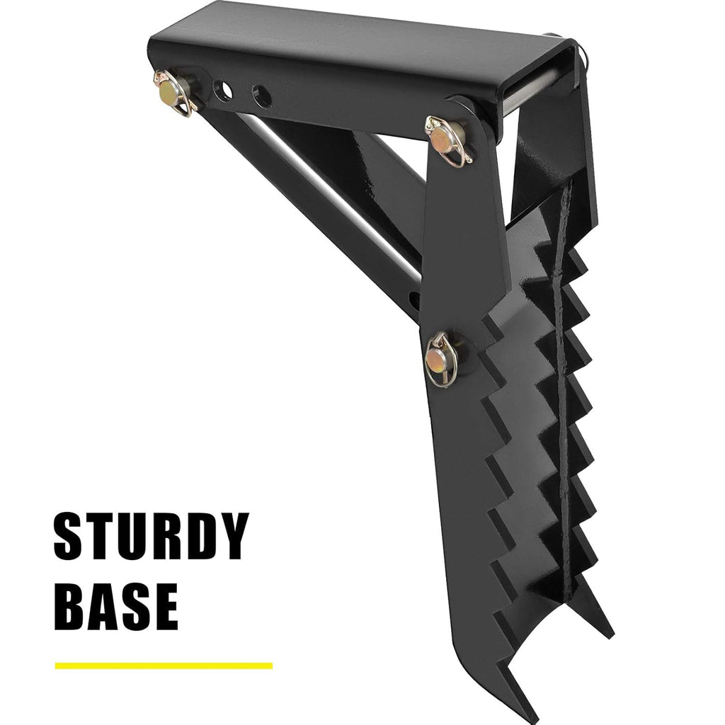 24 Backhoe Thumb, 1/2 Steel Thickness, Black Steel Weld On Thumb Attachments with 12mm Bolt-On Design E84539