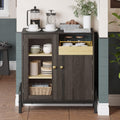 Coffee Bar Cabinet with Tempered Glass Door B950632