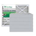 Silver MERV 8 25x28x4 Pleated AC Furnace Air Filter, Pack of 6 O2305