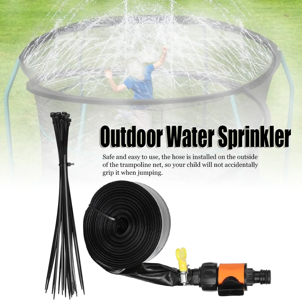 Rociador de agua de trampolín al aire libre PVC Naranja 15m Z6716