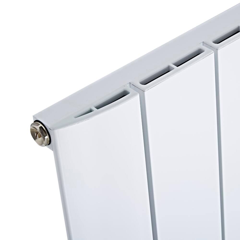 White Vertical Hot Water Radiator Z168586