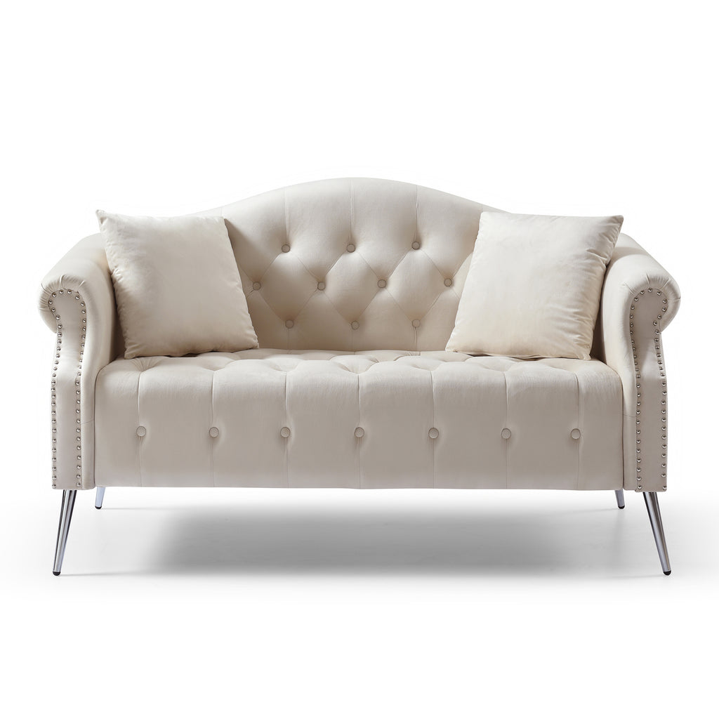 Chesterfield Velvet Loveseat S787636