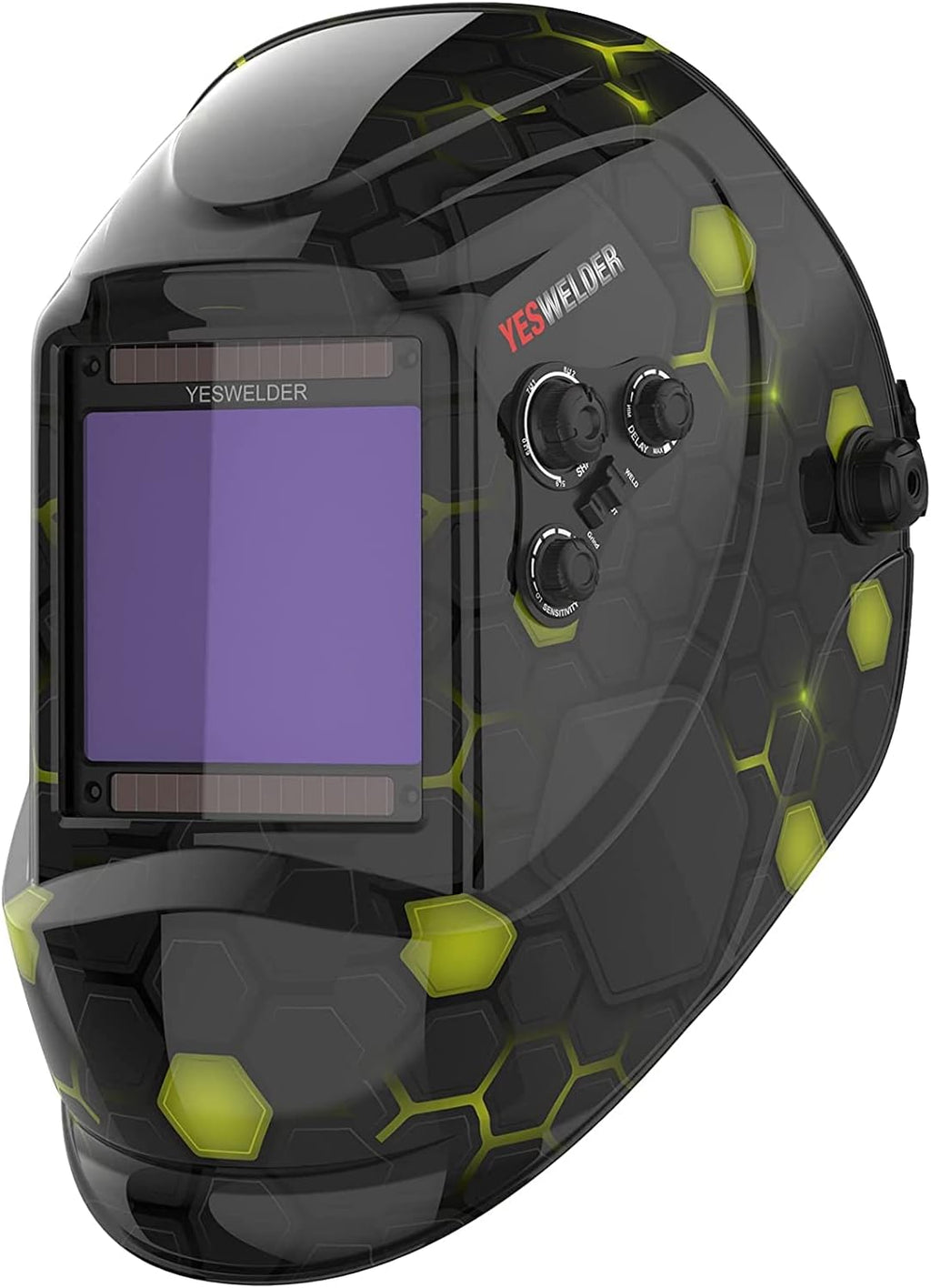 Large Viewing True Color Solar Power Auto Darkening Welding Helmet with 4 Arc Sensor L833