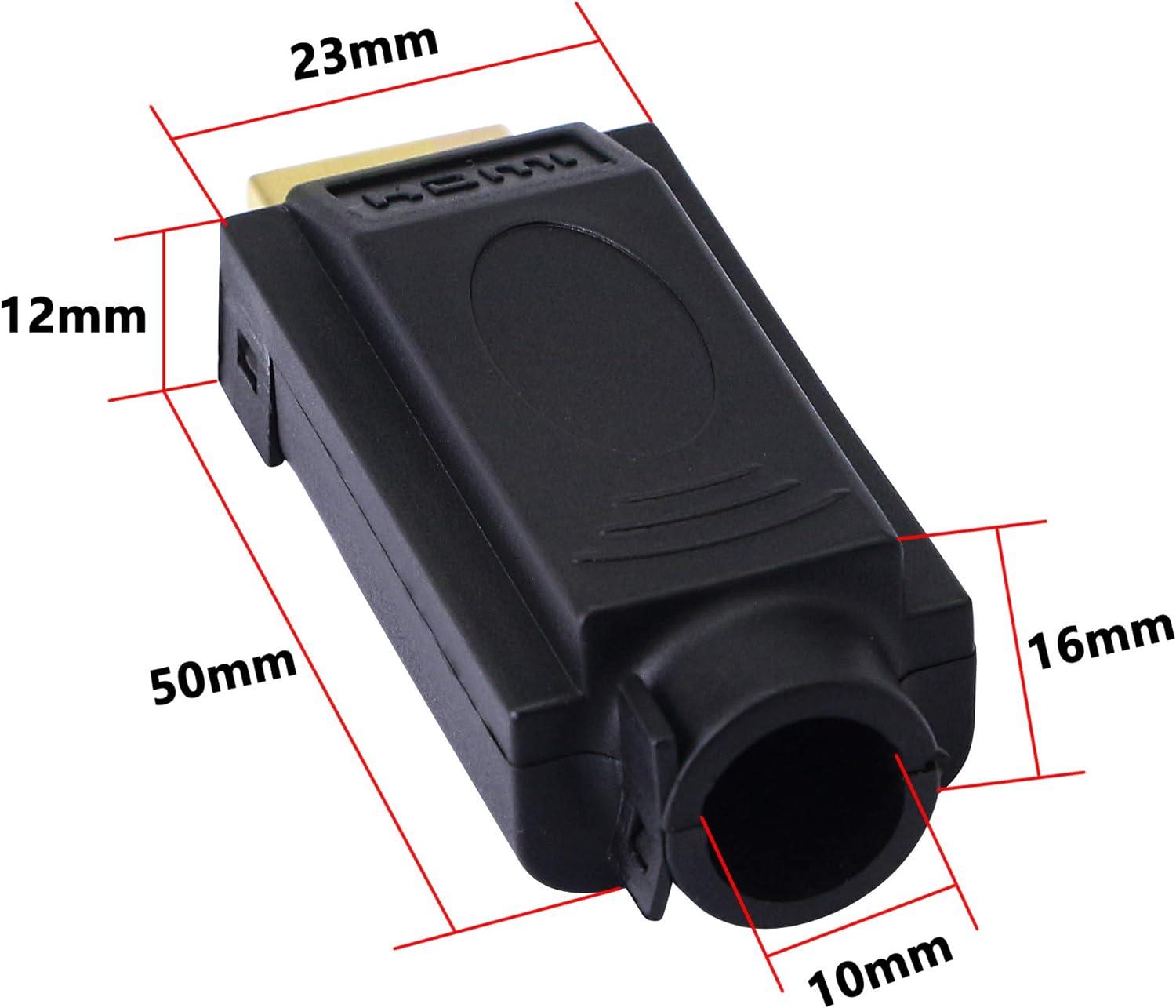 HDMI Solderless Adapter Gold Plated Extension Cable Connector Breakout Board with Plastic Cover Screwdriver C395345