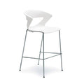 White 4 Leg Bar Stool C9971